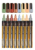Sada Securit 8 středních křídových popisovačů, šířka hrotu 2-6 mm, různé barvy, 2 (2)
