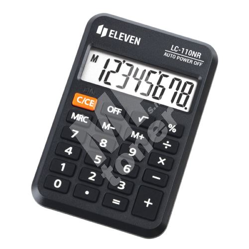 Kalkulačka Eleven LC-110NR, černá, kapesní, osmimístná 1
