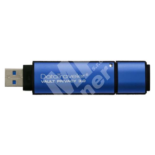 Kingston 32GB Memory DataTraveler, Vault Privacy, USB flash disk 3.0, modrá 1