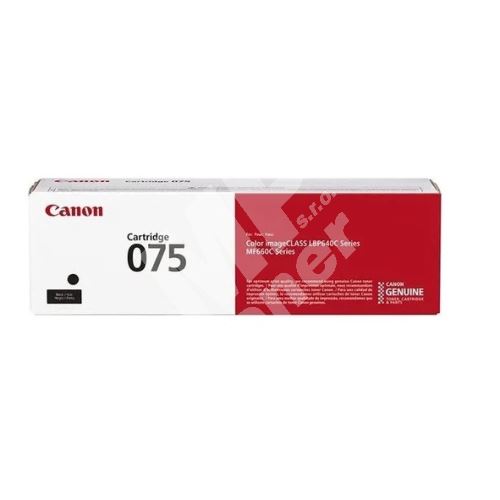 Toner Canon 075, LBP 646cdw, 647cdw, MF 664cdw, black, 6365C002, originál 1