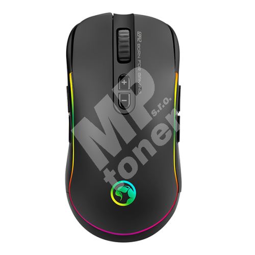 Herní myš Marvo G942, 10000DPI, optika, 10tl., drátová USB, černá, RGB podsvícení 1