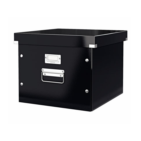 Archivační krabice na závěsné desky Leitz Click-N-Store, černá