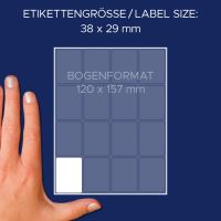 Samolepící etikety 38 x 29 mm, 384 ks etiket v bal. 3326 5 (5)
