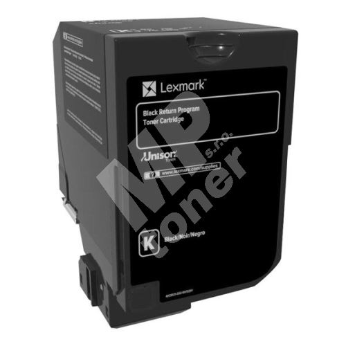 Toner Lexmark 74C20K0, return, black, originál 1