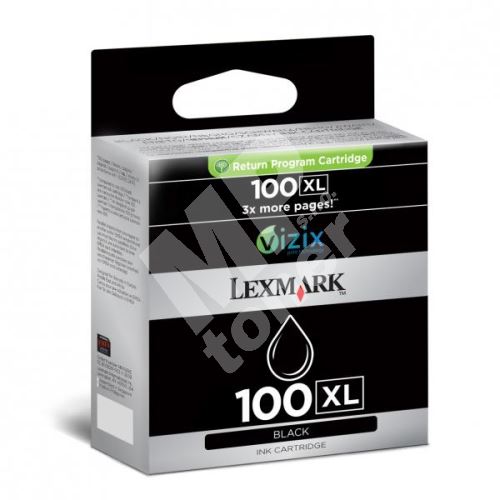 Cartridge Lexmark 014N1068E, černá, 100XLA, originál 1