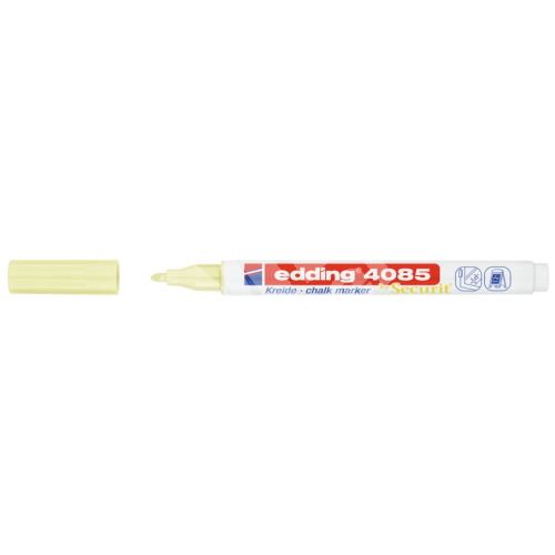 Edding 4085 křídový fix na sklo a tabule, pastelově žlutá 1