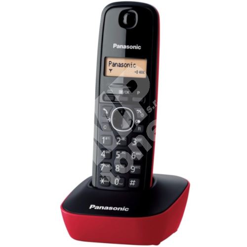 Bezšňůrový telefon Panasonic KX-TG1611FXR, červený 1