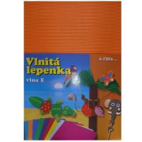 Lepenka E-Welle 34,5 x 24,5cm, 260g, rovná, oranžová, 10 listů