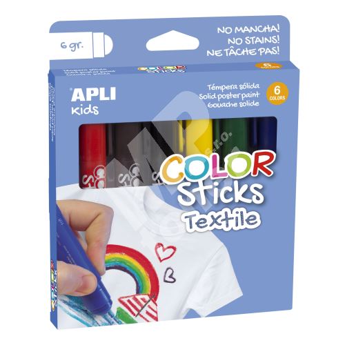 Barvy na textil Apli, sada 6 barev 1